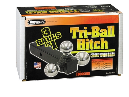 BUY 1802205 :  TRI-BALL Mount, 1-7/8", 2", 2-5/16" Chrome Balls for large image BUY1802205_1