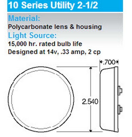 T/L 10202C :  Model 10 Clearance Marker Lamp for large image TL10202C_1